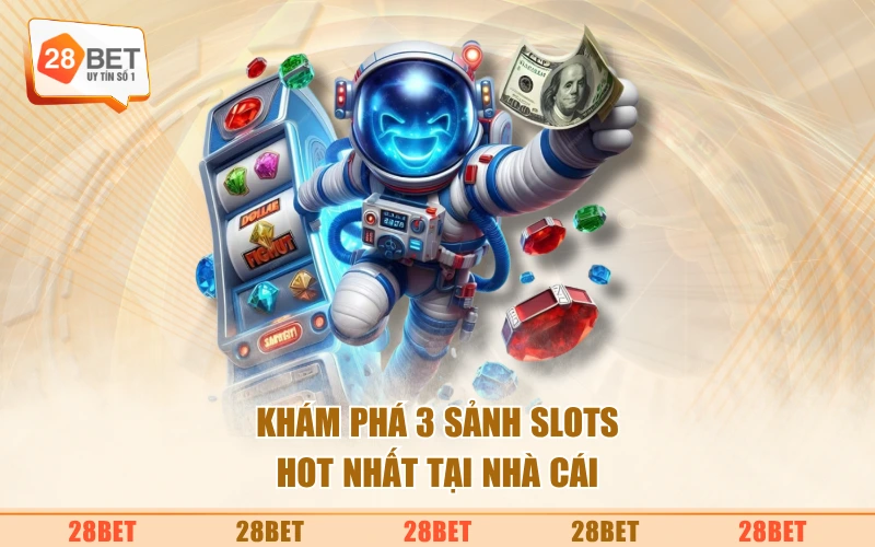 Khám phá 3 sảnh slots hot nhất tại nhà cái